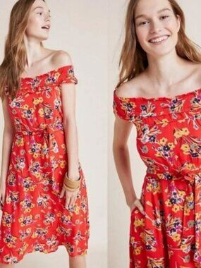 NWT Anthropologie 52 Conversations Floral Midi Dress 16W